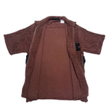 (designers) MADE IN JAPAN SWIPE ON THE QUIET SIDE ZIP STYLE TOWEL FABRIC ZIP UP SHORT SLEEVE BOX SHIRT