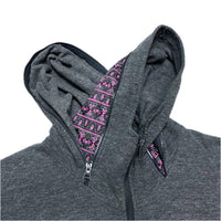 (DESIGNERS) PPFM HOOD DEFORMED DESIGN ZIP UP HOODIE