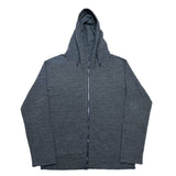 (DESIGNERS) PPFM HOOD DEFORMED DESIGN ZIP UP HOODIE