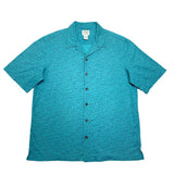 (vintage) 2000'S～ L.L.BEAN WAVE PATTERN TOTAL PATTERN PRINT LOOP COLLAR SHORT SLEEVE BOX SHIRT