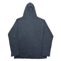 (DESIGNERS) PPFM HOOD DEFORMED DESIGN ZIP UP HOODIE