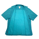 (vintage) 2000'S～ L.L.BEAN WAVE PATTERN TOTAL PATTERN PRINT LOOP COLLAR SHORT SLEEVE BOX SHIRT