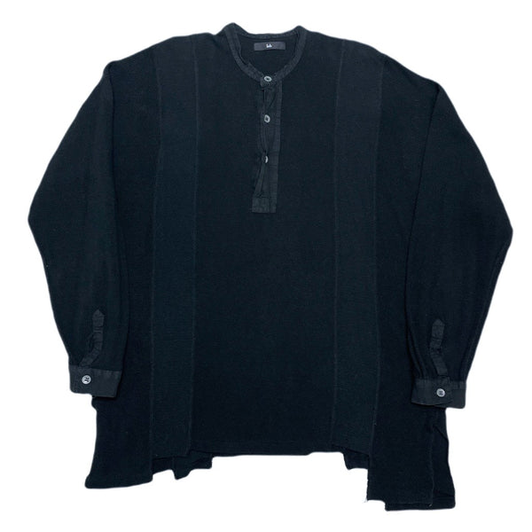 (DESIGNERS) MADE IN JAPAN ink PATCHWORK REMAKE HENLEY NECK THERMAL SHIRT