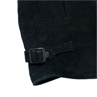(DESIGNERS) 2008 MADE IN JAPAN UNDERCOVERISM DEER SUEDE UK TYPE DOUBLE BREASTED BIKER JACKET WITH FRINGE