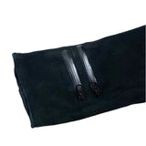 (DESIGNERS) 2008 MADE IN JAPAN UNDERCOVERISM DEER SUEDE UK TYPE DOUBLE BREASTED BIKER JACKET WITH FRINGE