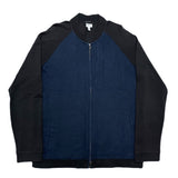 (designers) ARMANI COLLEZIONI BICOLOR ZIP UP CARDIGAN