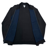 (designers) ARMANI COLLEZIONI BICOLOR ZIP UP CARDIGAN