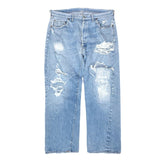 (VINTAGE) 1970'S～ Levi's 501 66 SINGLE STITCH DISTRESSED DENIM PANTS