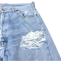 (VINTAGE) 1970'S～ Levi's 501 66 SINGLE STITCH DISTRESSED DENIM PANTS