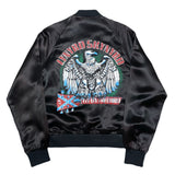 (vintage) 1980'S～ LYNYRD SKYNYRD SATIN VARSITY JACKET AS IS