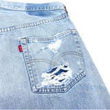 (VINTAGE) 1970'S～ Levi's 501 66 SINGLE STITCH DISTRESSED DENIM PANTS