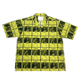 (designers) 2019 MADE IN JAPAN YOSHIO KUBO WANTED PHOTO PATTERN TOTAL PATTERN PRINT OPEN COLLAR SHORT SLEEVE BOX SHIRT