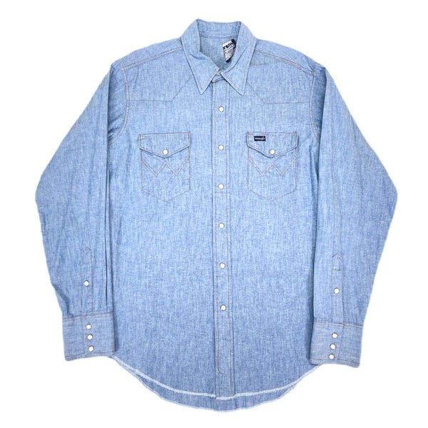 (VINTAGE) 1980'S～ MADE IN USA WRANGLER CHAMBRAY WESTERN SHIRT