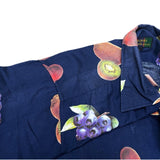 (JAPAN) 1990'S～ COLOURS by ALEXANDER JULIAN FRUIT PATTERN ALL OVER PRINT LOOP COLLAR SHORT SLEEVE BOX SHIRT