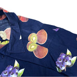(JAPAN) 1990'S～ COLOURS by ALEXANDER JULIAN FRUIT PATTERN ALL OVER PRINT LOOP COLLAR SHORT SLEEVE BOX SHIRT