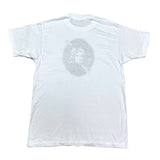 (t-shirt) 1985 MADE IN USA GREAT MAN EDMOND HALLEY PORTRAIT & HALLEY'S COMET PRINT T-SHIRT