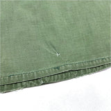 (vintage) 1968 US ARMY JUGLE FATIGUE 4th RIP STOP JACKET WITH NAVY PATCH, SEABEES EMBROIDERY