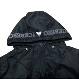 (designers) 1990'S～ MADE IN ITALY ICEBERG LAYERED STYLE ZIP UP HOODIE SWEAT SHIRT WITH HOOD LOGO PATCHED