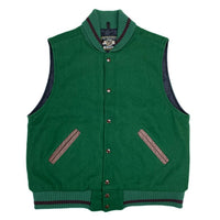 (VINTAGE) 1990'S～ MADE IN USA HOLLOWAY VARSITY JACKET STYLE WOOL VEST