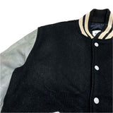 (VINTAGE) 1980'S～ MADE IN USA BUTWIN SLEEVE LEATHER PLAIN VARSITY JACKET
