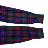 (designers) 2000 MADE IN JAPAN COMME des GARCONS HOMME 3 TYPES OF PLAID PATTERN PANELED MILLED WOOL SHIRT
