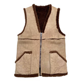 (VINTAGE) 1980'S～ UNKNOWN SHEEPSKIN SHEARLING VEST