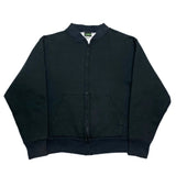 (VINTAGE) MADE IN USA CAMBER LINED THERMAL ZIP UP SWEAT CARDIGAN