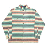 (vintage) 1994 MADE IN PORTUGAL PATAGONIA SUNNY STRIPE FLANNEL SHIRT F4