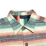 (vintage) 1994 MADE IN PORTUGAL PATAGONIA SUNNY STRIPE FLANNEL SHIRT F4