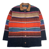 (VINTAGE) 1980'S～ WOOLRICH NATIVE STRIPED PATTERN WOOL JACKET