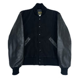(VINTAGE) 1990'S～ MADE IN USA Albion SLEEVE LEATHER PLAIN VARSITY JACKET