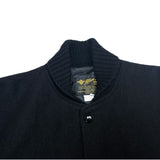 (VINTAGE) 1990'S～ MADE IN USA Albion SLEEVE LEATHER PLAIN VARSITY JACKET