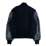 (VINTAGE) 1990'S～ MADE IN USA Albion SLEEVE LEATHER PLAIN VARSITY JACKET