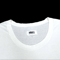 (DESIGNERS) 2015 MADE IN ITALY MAISON MARGIELA 6 INSIDE OUT DISTRESSED PLAIN BIG T-SHIRT