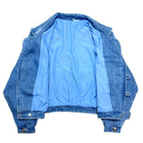 (VINTAGE) 1990'S～ UNKNOWN PANELEDE DESIGN DOUBLE BREASTED DENIM JACKET