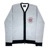 (DESIGNERS) 2008 NUMBER NINE COLLEGE PRINTED SWEAT ZIP UP CARDIGAN