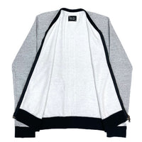 (DESIGNERS) 2008 NUMBER NINE COLLEGE PRINTED SWEAT ZIP UP CARDIGAN