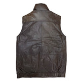 (VINTAGE) 1980'S～ EDDIE BAUER BLACK TAG LEATHER DOWN VEST