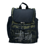 (OTHER) 2000'S～ OLD STUSSY NAVY TAG DIGITAL CAMOUFLAGE PANELED DAYPACK WITH LOGO PRINT