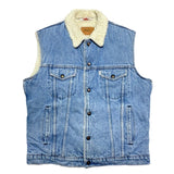 (VINTAGE) 1980'S～ Levi's WHITE TAB 4 POCKET DENIM SHERPA VEST
