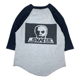 (T-SHIRT) 2000'S～ MADE IN CANADA SKULL SKATES DOUBLE SIDED PRINT RAGLAN SLEEVE T-SHIRT