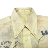 (VINTAGE) 1980'S～ UNKNOWN ALL OVER HAND PAINTED BUTTON DOWN SHIRT