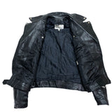(VINTAGE) 1980'S～ MADE IN PAKISTAN gino leathers DOUBLE BREASTED LEATHER BIKER JACKET