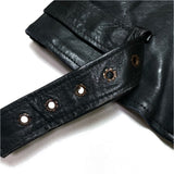 (VINTAGE) 1980'S～ MADE IN PAKISTAN gino leathers DOUBLE BREASTED LEATHER BIKER JACKET