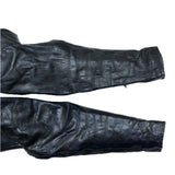 (VINTAGE) 1980'S～ MADE IN PAKISTAN gino leathers DOUBLE BREASTED LEATHER BIKER JACKET