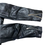 (VINTAGE) 1980'S～ MADE IN PAKISTAN gino leathers DOUBLE BREASTED LEATHER BIKER JACKET