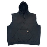 (BORO) 2000'S～ MADE IN MEXICO Carhartt SLEEVE CUT OFF PULLOVER HOODIE SWEAT SHIRT