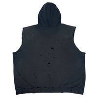 (BORO) 2000'S～ MADE IN MEXICO Carhartt SLEEVE CUT OFF PULLOVER HOODIE SWEAT SHIRT