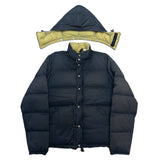 (VINTAGE) MADE IN USA Down WITH GENERIC COSTUME FADED HOODED DOWN JACKET