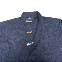 (VINTAGE) 1960'S～ MADE IN USA Hutspah KASURI PATTERN HOOK FASTENED STAND UP COLLAR PULLOVER SHIRT